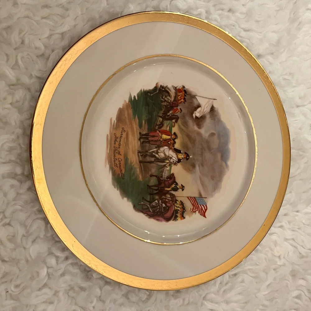 VILLETTA’S ART BY JOHN TRUMBULL SET OF 5 DECORATIVE PLATES